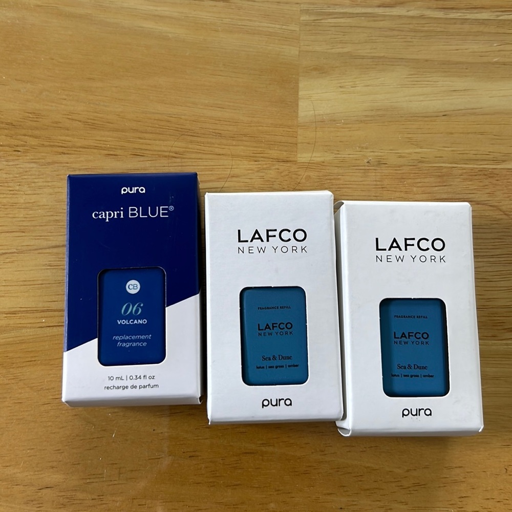 New in Box, unused Pura refill scents